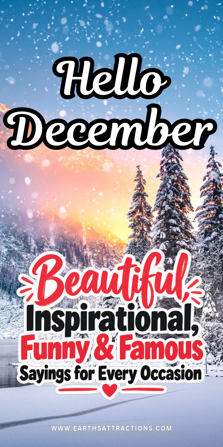 Hello December Quotes: Beautiful New Month Sayings & Wishes. Welcome the last month of the year with beautiful Hello December quotes, positive new month sayings and happy December wishes. Find inspirational December quotes, December 1st messages and cute captions to share with friends and family. Save your favorites for December!