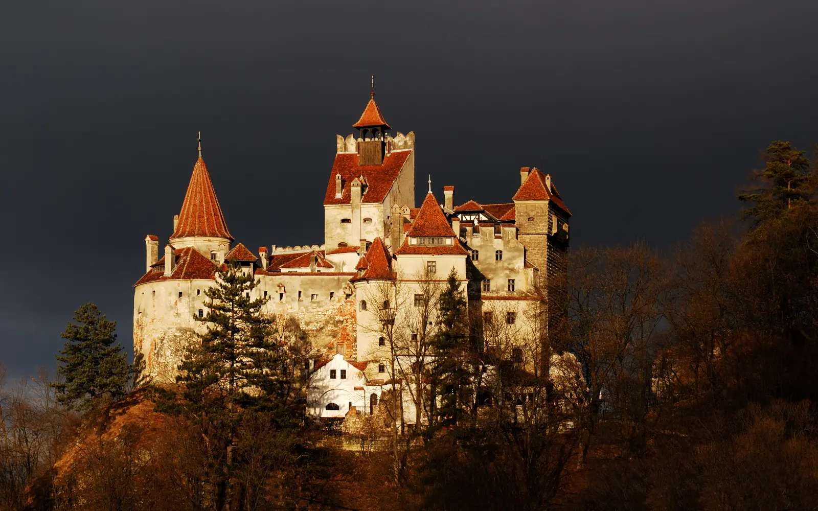 Bran Castle at night