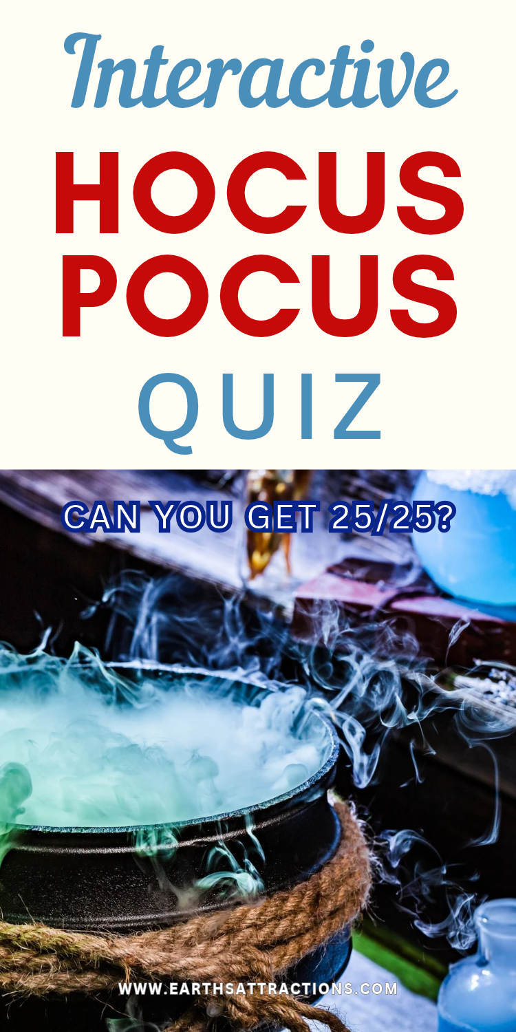 Hocus Pocus Trivia Quiz: 25 Questions About the 1993 Movie. How well do you remember the original Hocus Pocus movie? Take this interactive Hocus Pocus trivia quiz with 25 questions and answers about the Sanderson sisters, Max, Dani, Binx, the Black Flame Candle, famous spells, and unforgettable Halloween scenes. Get instant feedback, see your final score, and find out if you can get 25/25! A fun Hocus Pocus movie quiz for adults, families, Halloween parties, and fans of the 1993 classic.