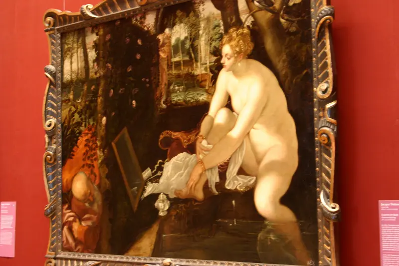 Tintoretto’s Susanna Bathing painting at the Kunsthistorisches Museum Vienna