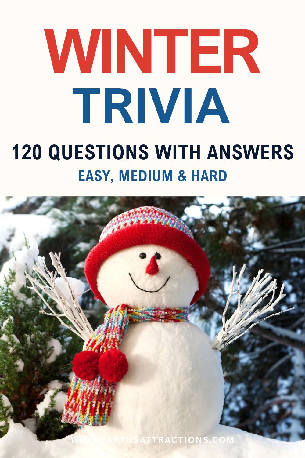 120 Winter Trivia Questions and Answers (Easy to Hard). How much do you really know about winter? Test yourself with 120 fun winter trivia questions and answers for adults, kids, and families! Explore easy, medium, and hard questions about snow, winter weather, animals, famous movies, winter sports, the Winter Olympics, food, and traditions around the world. Perfect for family game nights, classroom activities, office parties, and cozy winter evenings. How many can you answer correctly? Read the questions and challenge your friends! #WinterTrivia #TriviaQuestions #WinterQuiz #TriviaForAdults #FamilyTrivia Pin made with images from Dreamstime